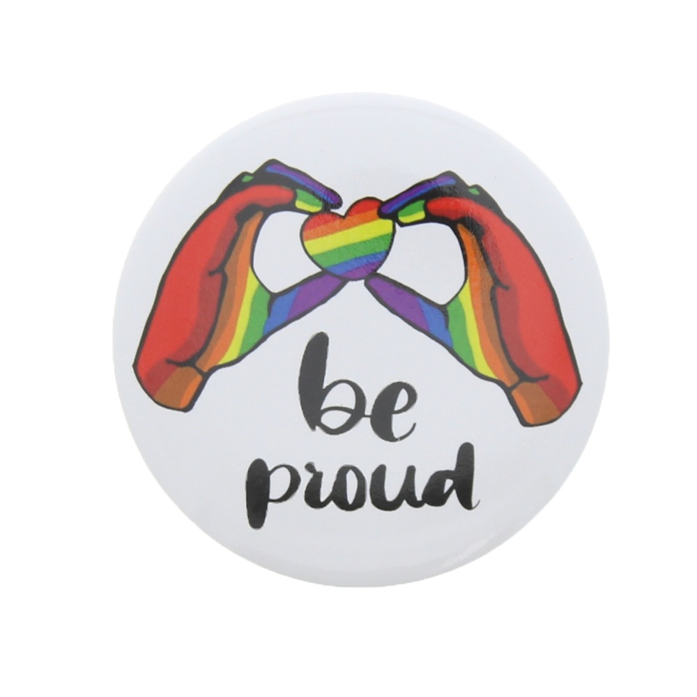 Zac's Alter Ego - Be Proud Rainbow Pride Badge/button - Multicolours